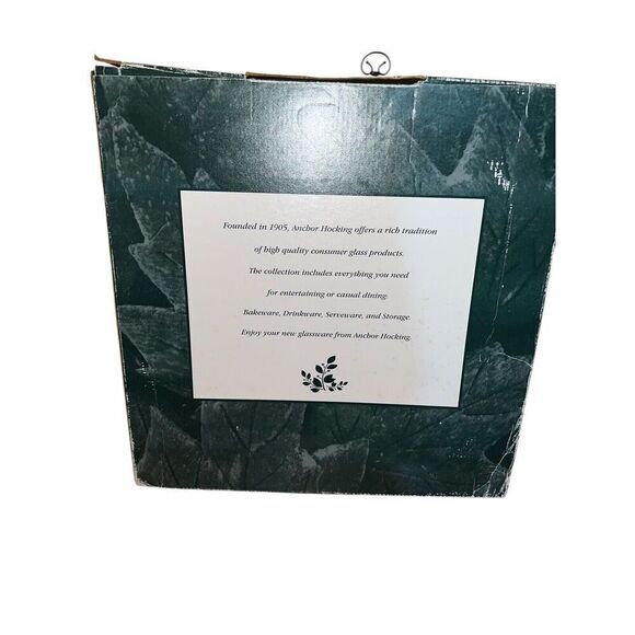 Holiday Christmas Glass Cake Platter‎ Plate Snowman Base Anchor Hocking EUC - Picture 3 of 8